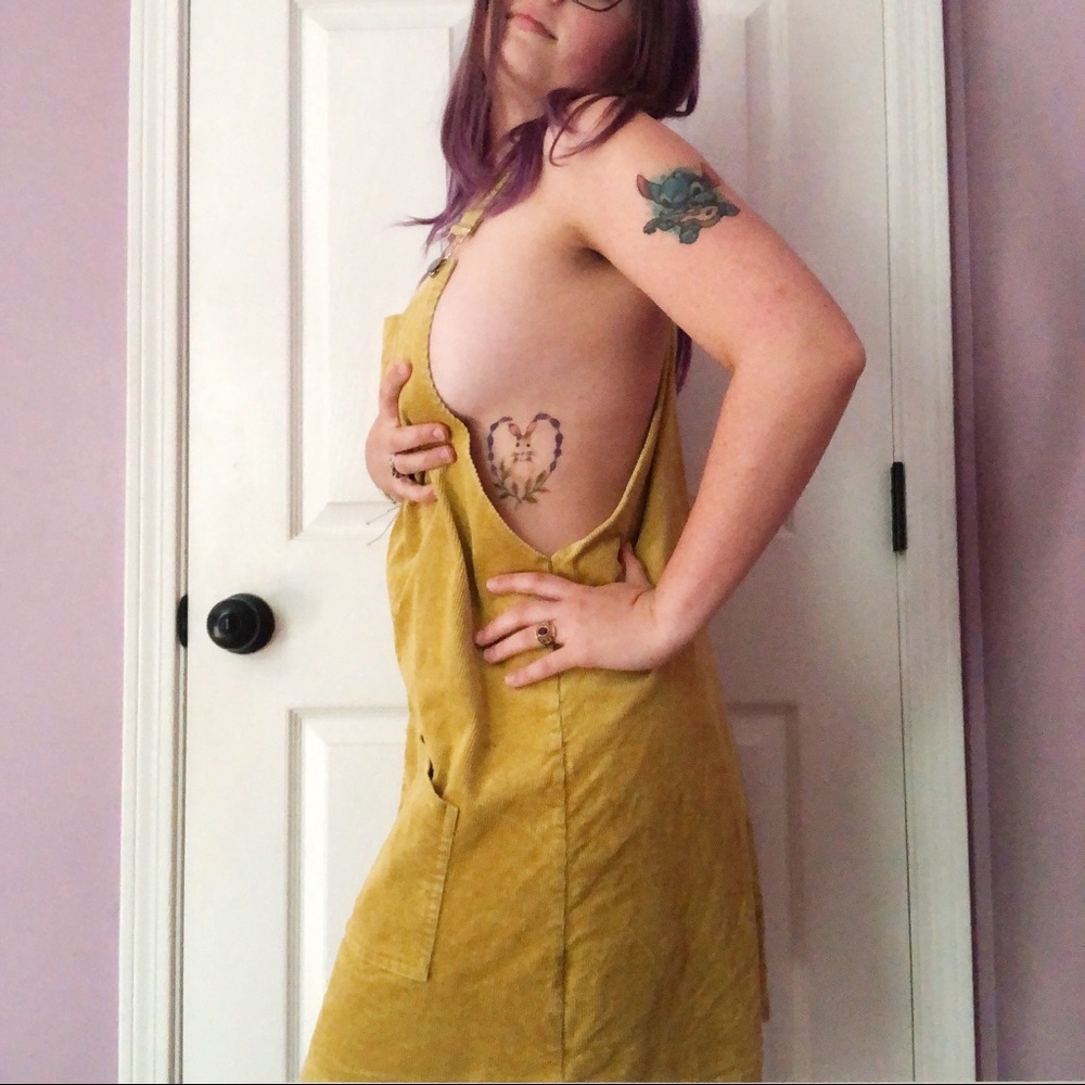 ALTARD STATE CORDUROY OVERALL DRESS 💛